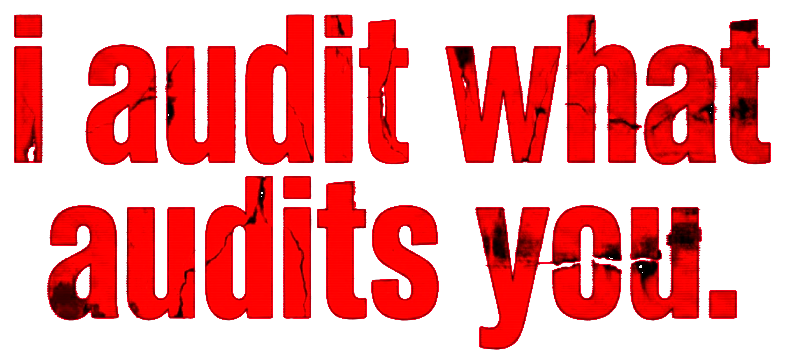 i audit what audits you.